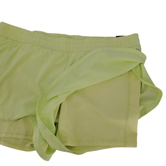 DSG Womens 2XL Mid Rise 2in1 With Fitted Bike Short 6in Inseam Lo Vis Yellow New - Picture 8 of 9